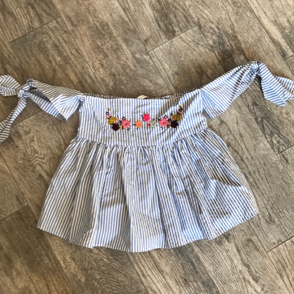 Zara embroided top